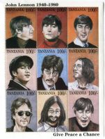 Block "The Beatles. John Lennon". Tansania