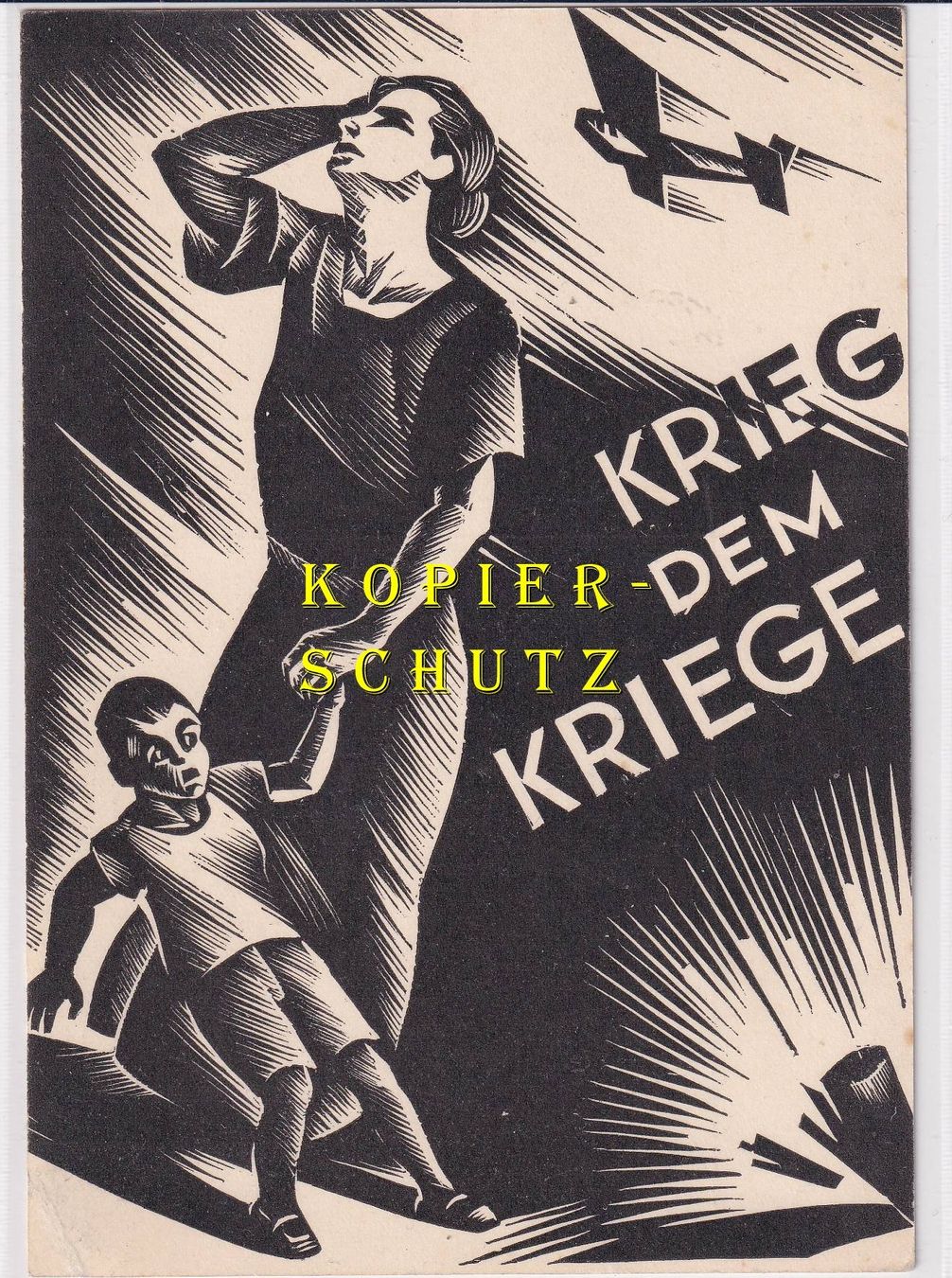 Cartoline postali: Krieg dem Kriege /bi – Usato da Hombrechtikon venduto da Rudolf07