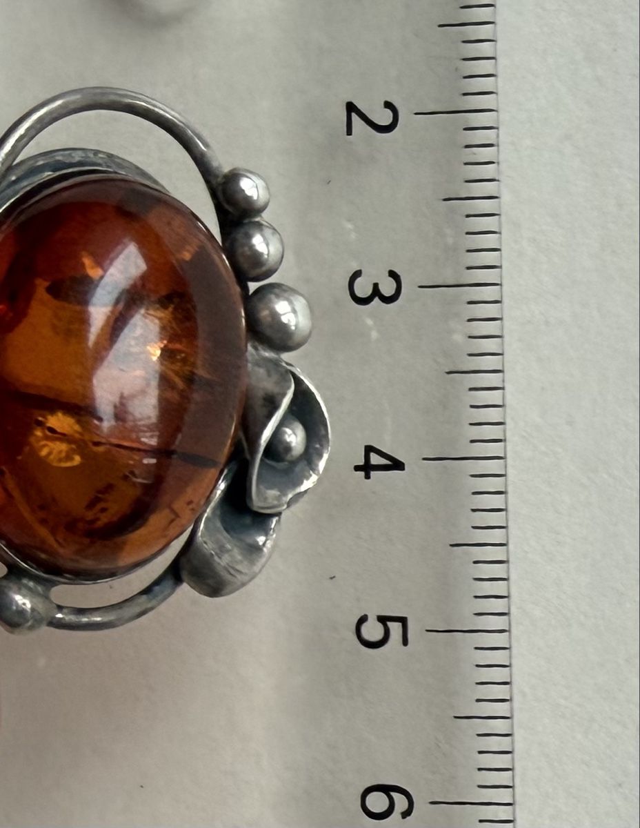 Anelli: Silberring mit Bernstein Design antik  – Usato da Gossau venduto da Magic999 5