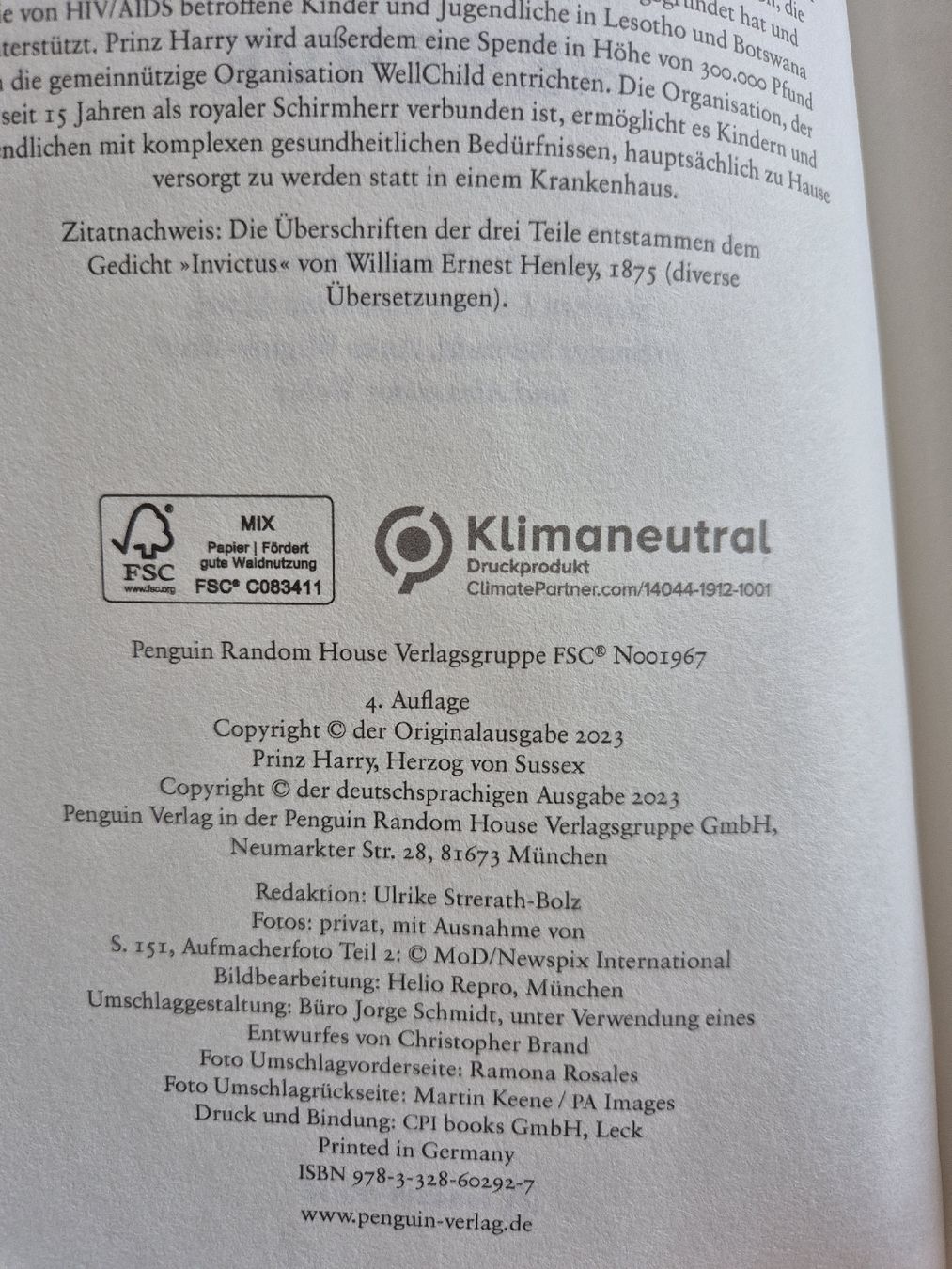 Libri: Prinz Harry Biografie "Reserve" – Usato da Bern venduto da miruslav 2