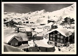 Arosa, Ortsansicht im Winter vom Hotel A