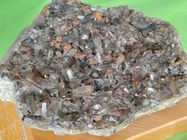Bergkristall/Rauchquarz-Stufe gross