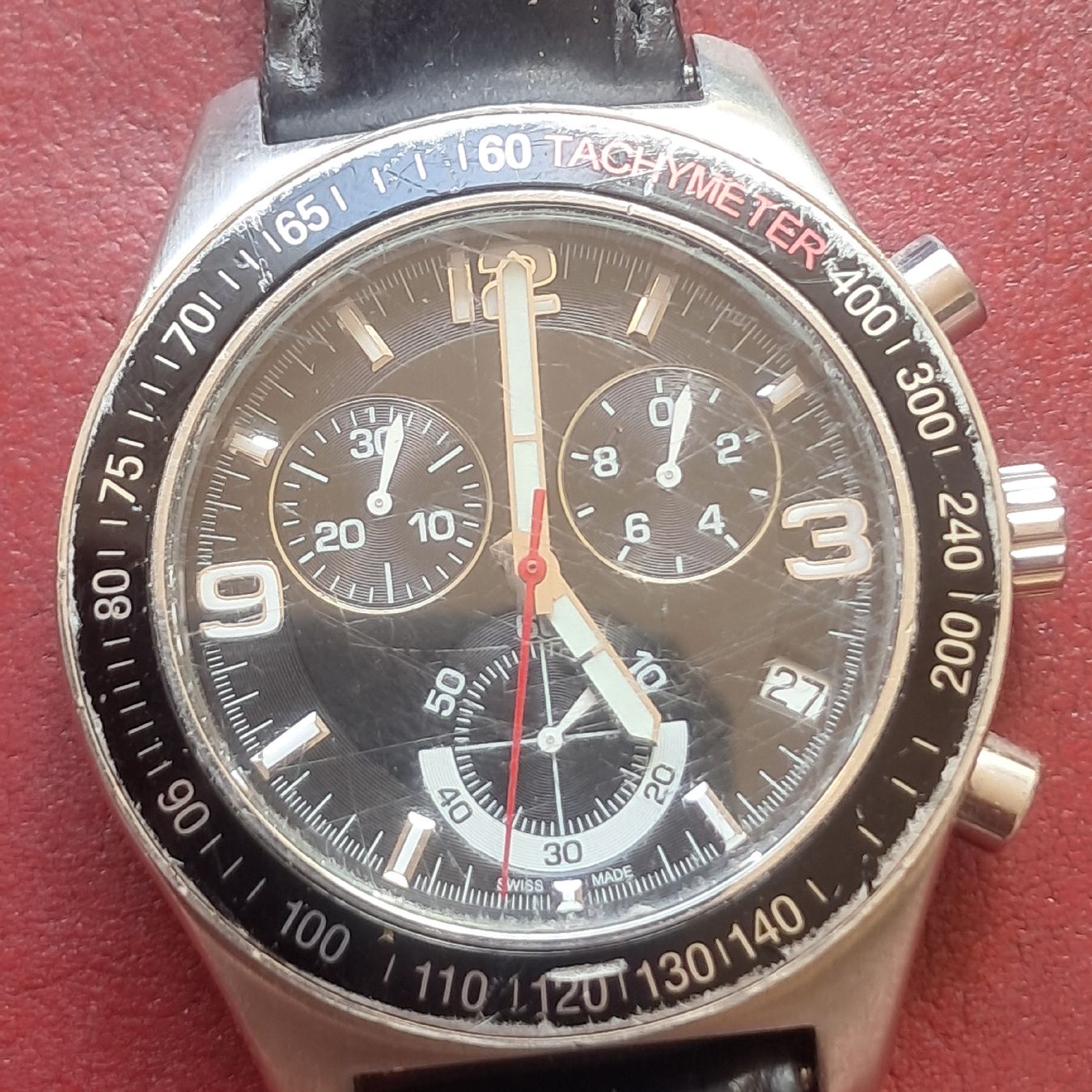 Montres: Chronograph Uhr Lederalarm – D'occasion à Dietikon par una_y6wy 2