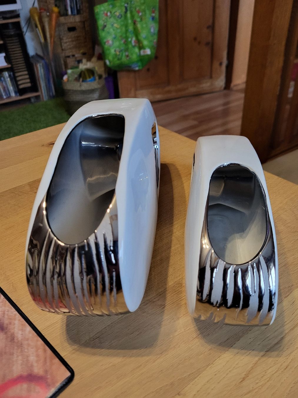 Vasi & Recipienti: Designer Blumenvasen 2 er Set – Nuovo (secondo la descrizione) da Schweizersholz venduto da fuchs06 1