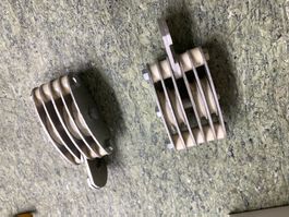 2 Flaschenzüge aus Alu mit Kunststoffrollen