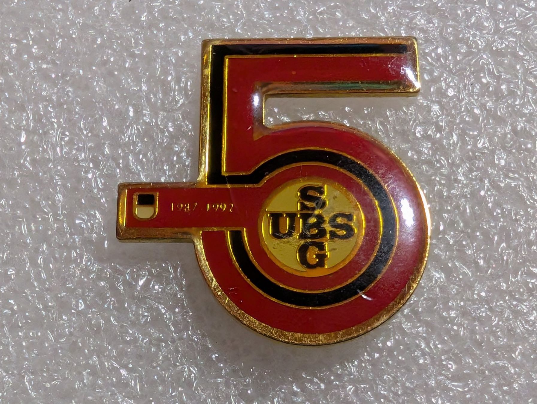 Placchette & Badge: Ansteckpin 220: SBG UBS – Usato da Oppligen venduto da Pin-Fall-Shop