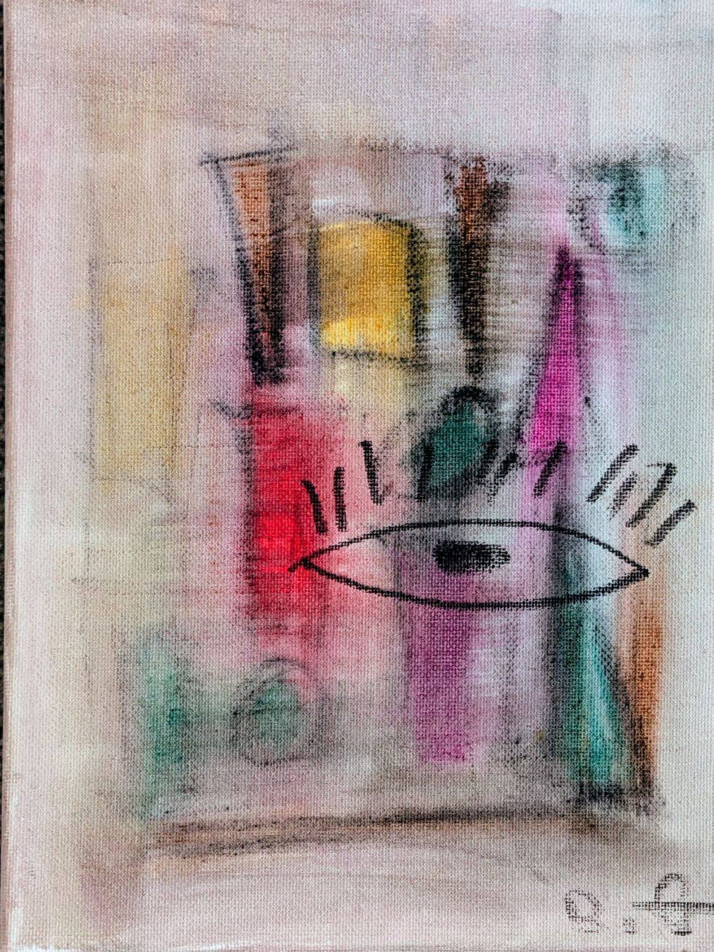 Dipinti: Moderne Kunst: Drei einzigartige Leinwand-Gemälde, neu – Usato da Herisau venduto da apo_bxx7 3