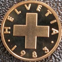 1 Rappen 1983 stgl. / aus Münzsatz