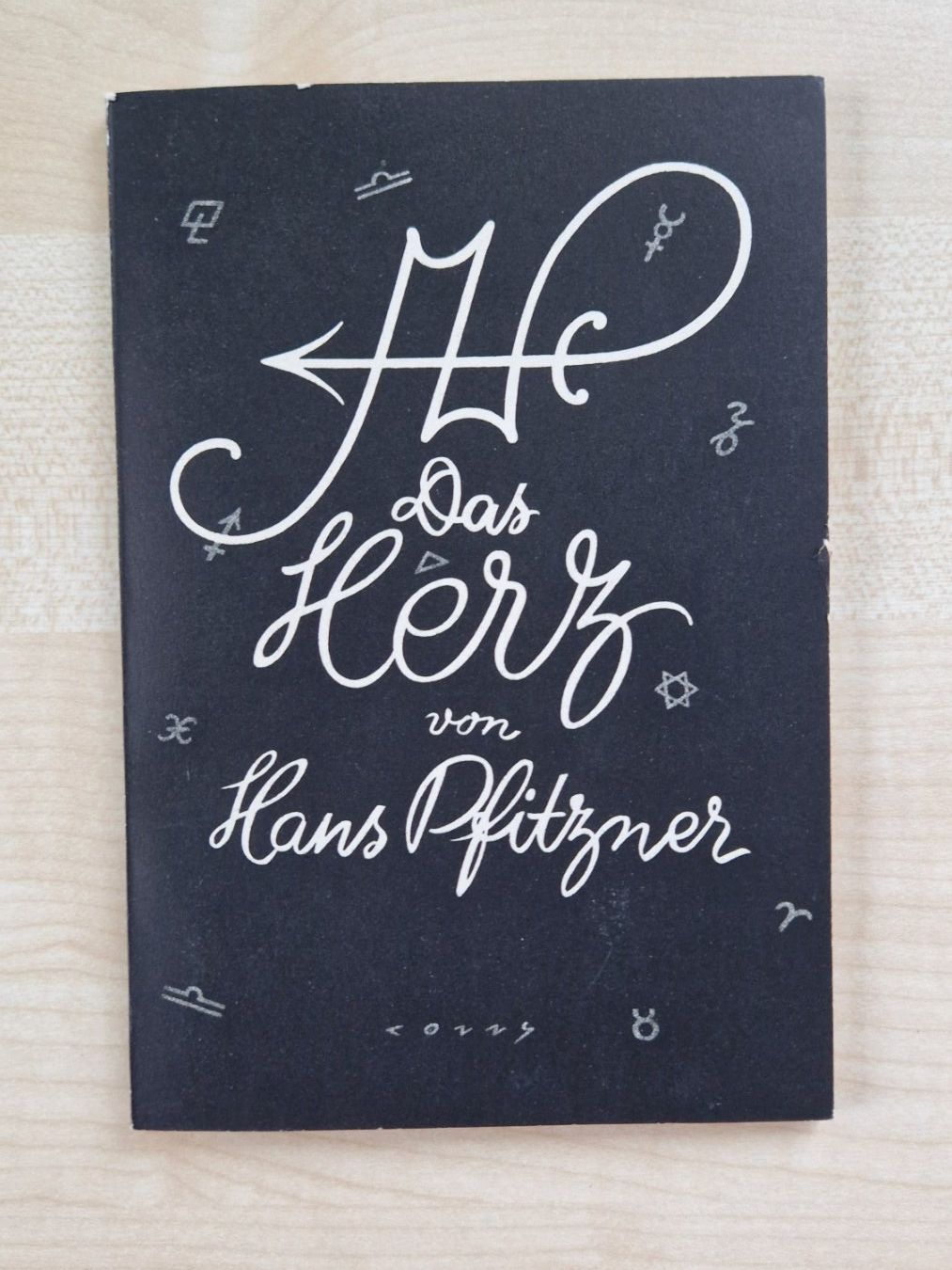 Libri: Hans Pfitzner / Das Herz / Taschenbüchlein – Usato da Malters venduto da page02