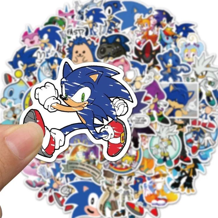 50 Sonic the Hedgehog Sticker / Aufkleber (fabrikneu, ovp) (Neu und ...