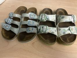 2 Paar Mädchen Sandalen, Gr. 32, Sommer-Look