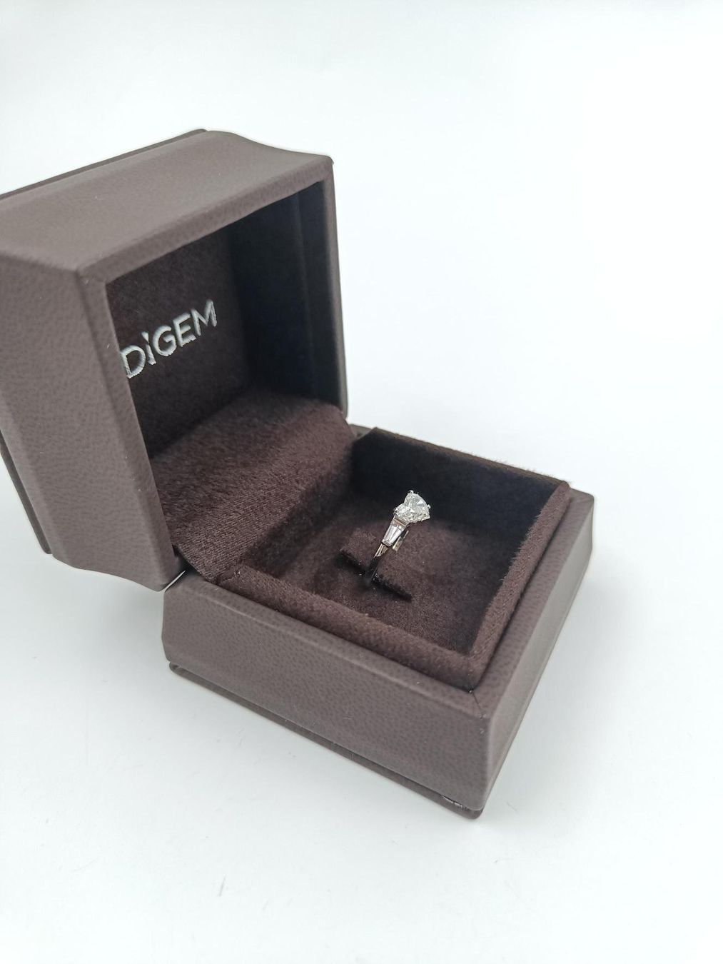 Ringe: BVLGARI HERZ DIAMANT RING IN 950 PLATIN – Gebraucht aus Luzern von EdiGem 4
