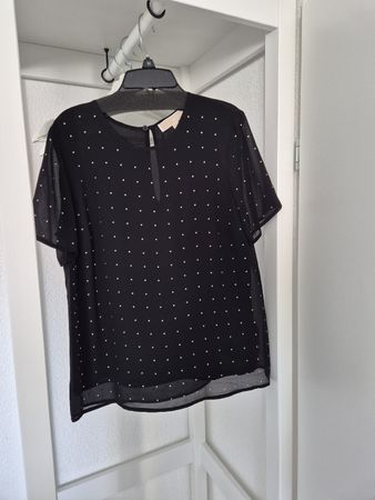 Michael Kors Damen Bluse schwarz