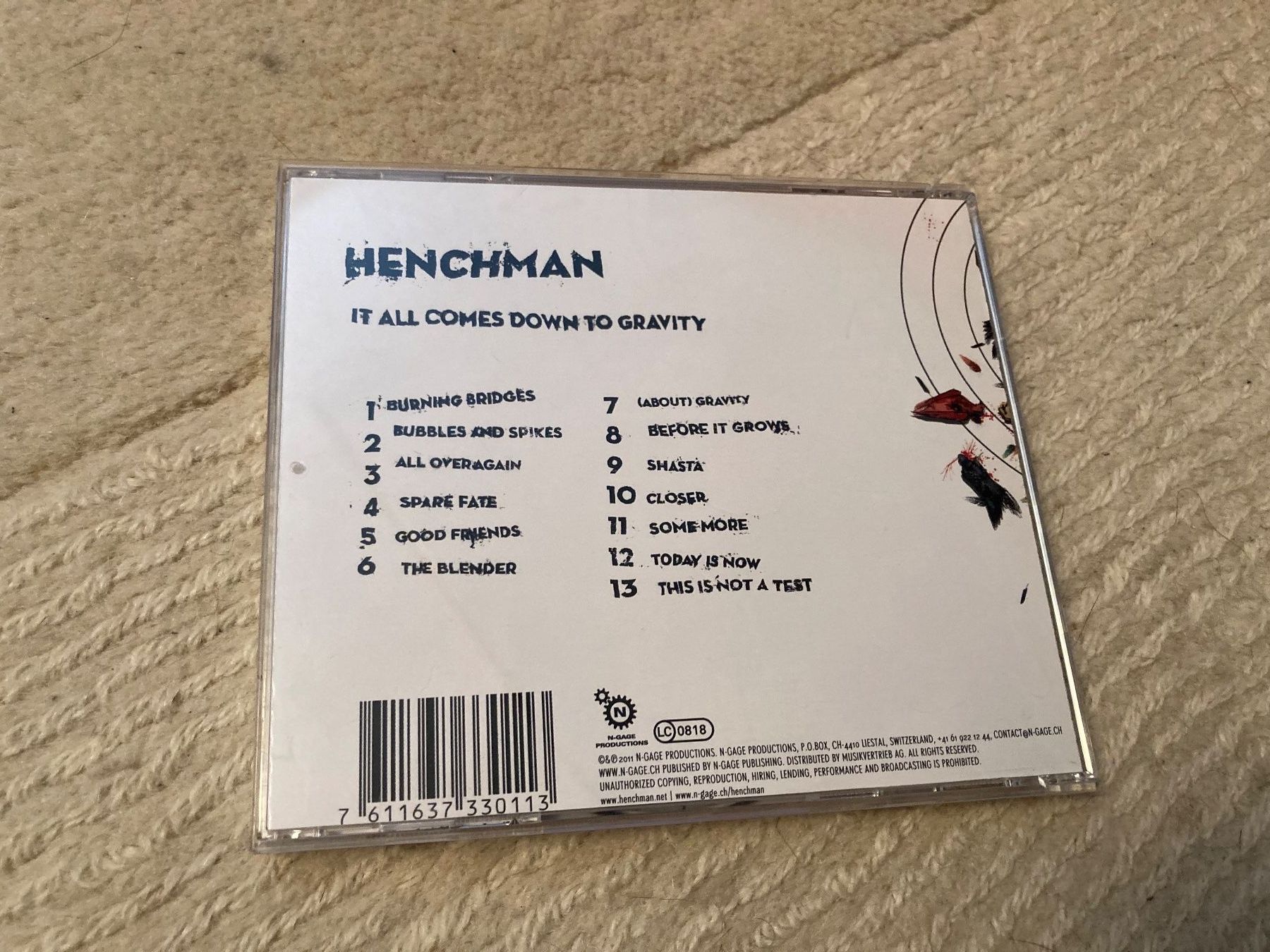 CD: Henchman - It All Comes Down To Gravity (CD) – Usato da Wagenhausen venduto da Novafreund283 2