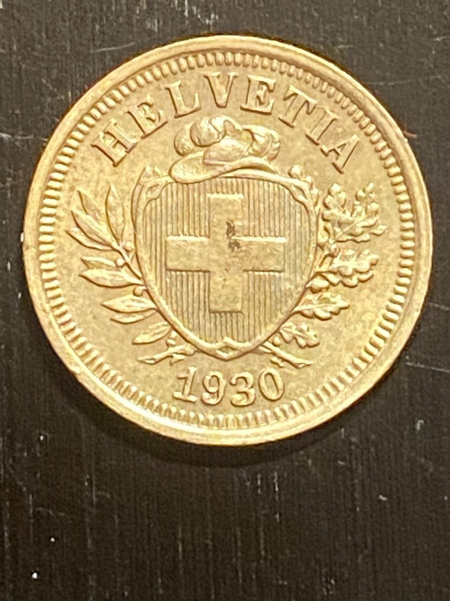 Tutti le monete: Superbe 1 centime 1930 Bronze  – Usato da Corsier-sur-Vevey venduto da Ginoarturo