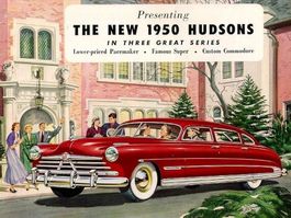 Blechschild-HUDSONS 1950