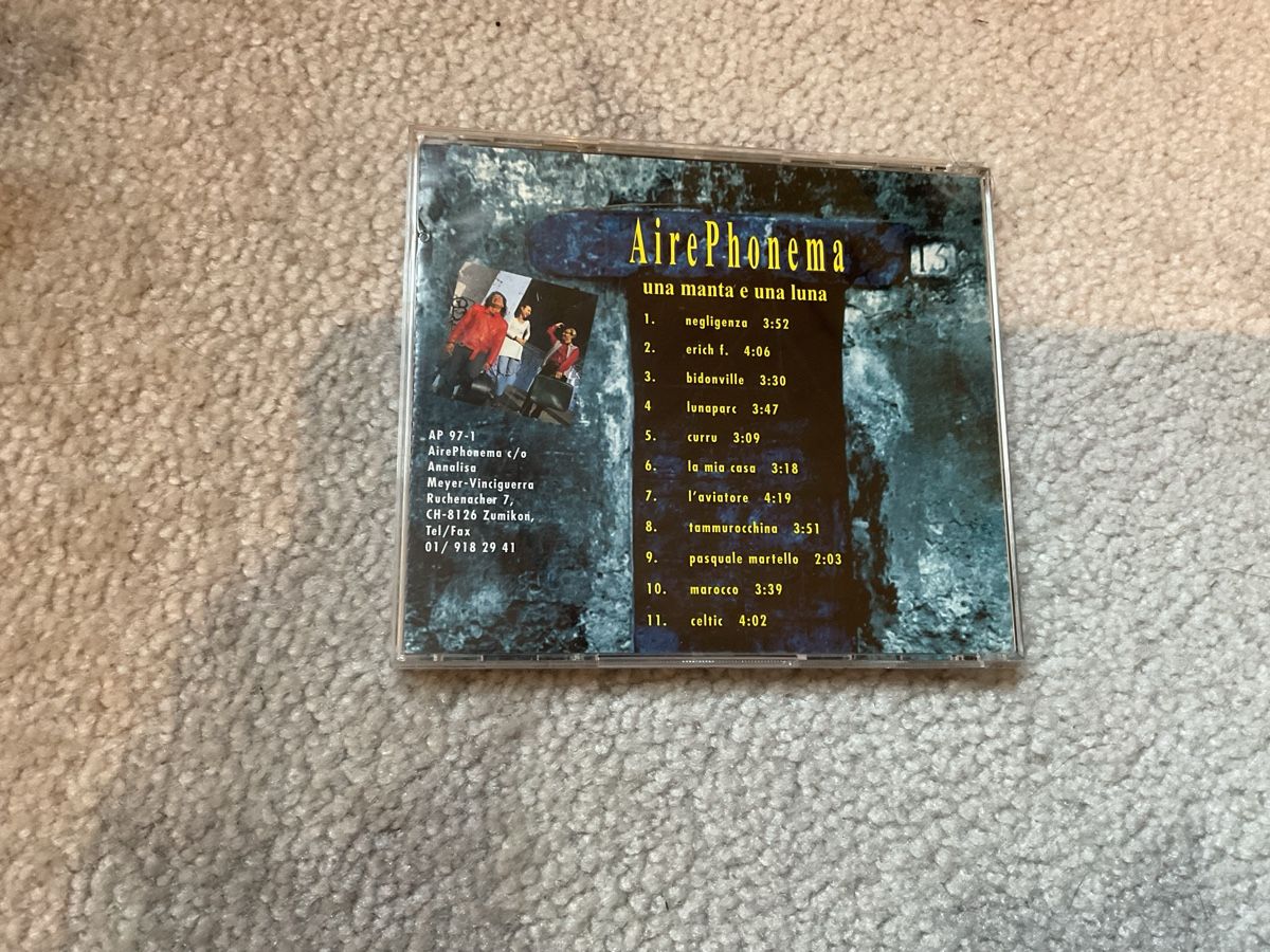 CD: AirePhonema CD - Una Manta E Una Luna – Usato da Grub SG venduto da Vinciguerra 1