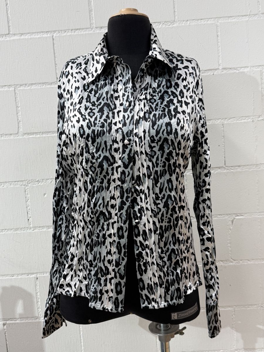 Camicette: Leoprint black and white wrinkle blouse – Nuovo (secondo la descrizione) da Gächliwil venduto da dom_652g 1