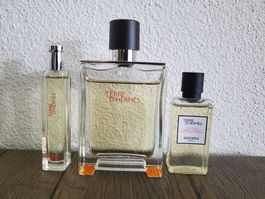 Terre d'Hermès EDT set (100 mL + 15 mL + gel)
