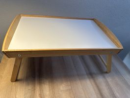Servier Tablett aus Holz mit ausklappbaren Beinen gebraucht