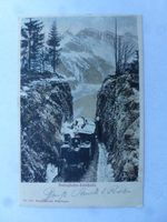 Ansichtskarte Brünigbahn-Einschnitt 1903