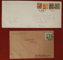 2 Briefe China ca. 1936 nach USA