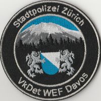 Stadtpolizei Zürich VkDet WEF Davos Stoff mit Klett