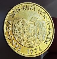 SÜDVIETNAM 10 DONG 1974 UNZ.