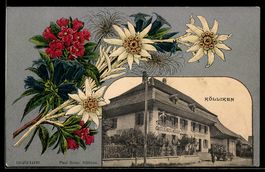 Präge-AK Kölliken, Gasthof z. Rössli in der Außenansicht, Ed