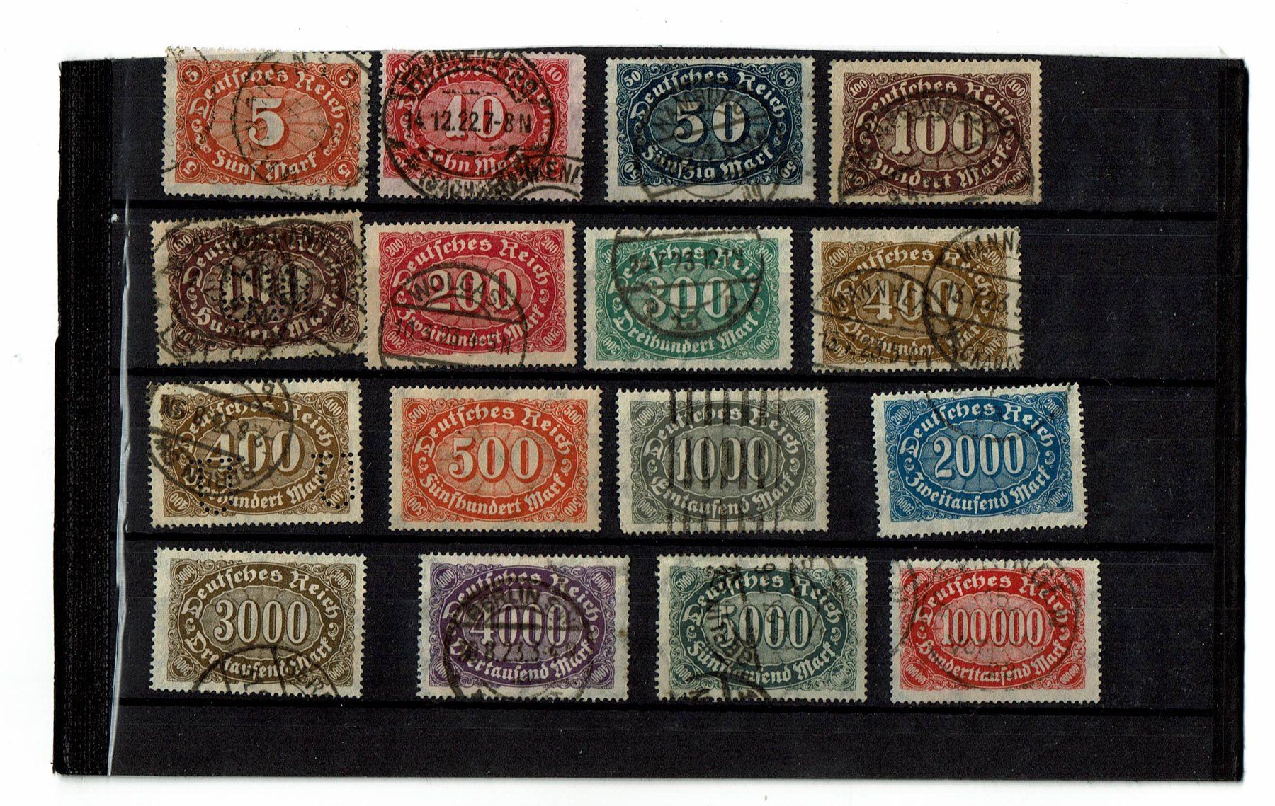 Tutti i francobolli: Briefmarken Deutsches Reich 1922 – Usato da Gümligen venduto da karoe-be