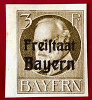 Briefmarken aus König Ludwig III. von Bayern mit Aufdruck 