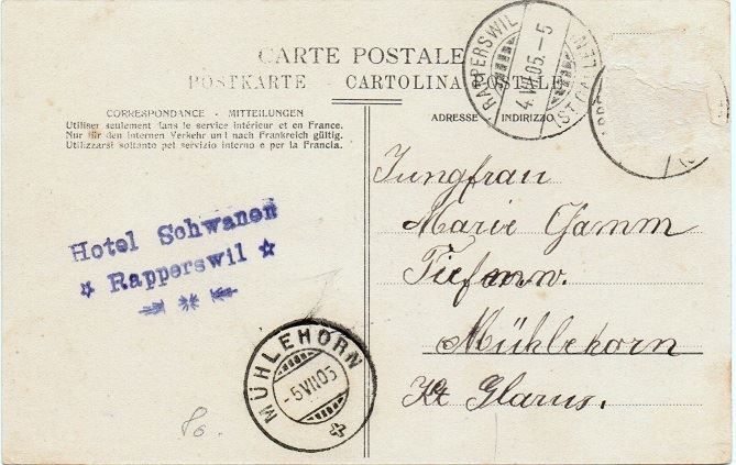 Cartoline postali: RAPPERSWIL Bierbrauerei Krone – Usato da Jona venduto da philajona 1