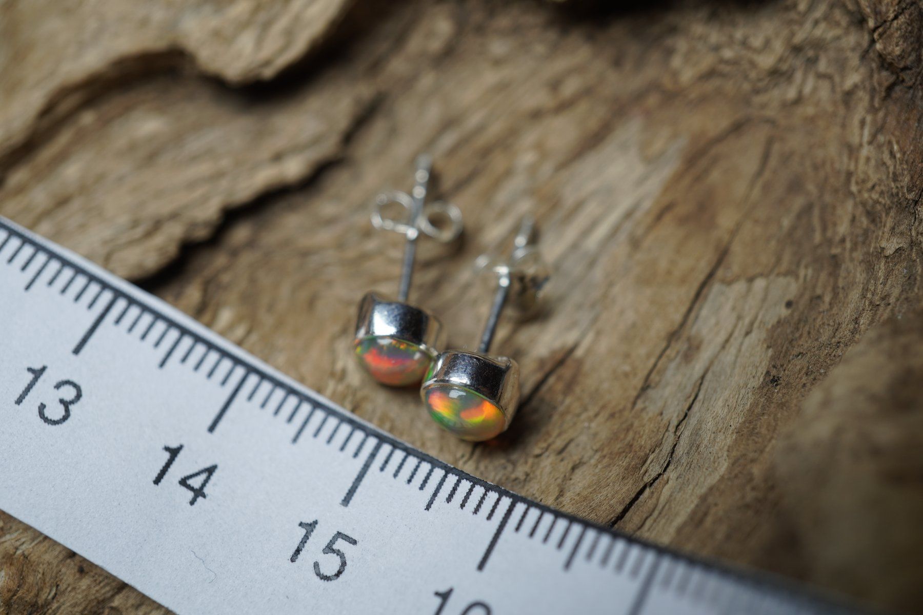 Orecchini pendenti & Orecchini a lobo: Opal   Rund   5mm  Farbig  Ohrstecker   925 Silber – Nuovo e nell'imballaggio originale da Balgach venduto da top_silver 4