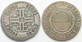 FREIBURG / FRIBOURG Achtelgulden (7 Kreuzer) 1787 Silber