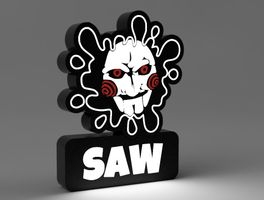 Saw - The Games Themed Light Lightbox LED