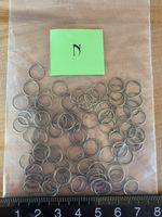 80 Ösen zum Schmuck basteln / Altgold farbig