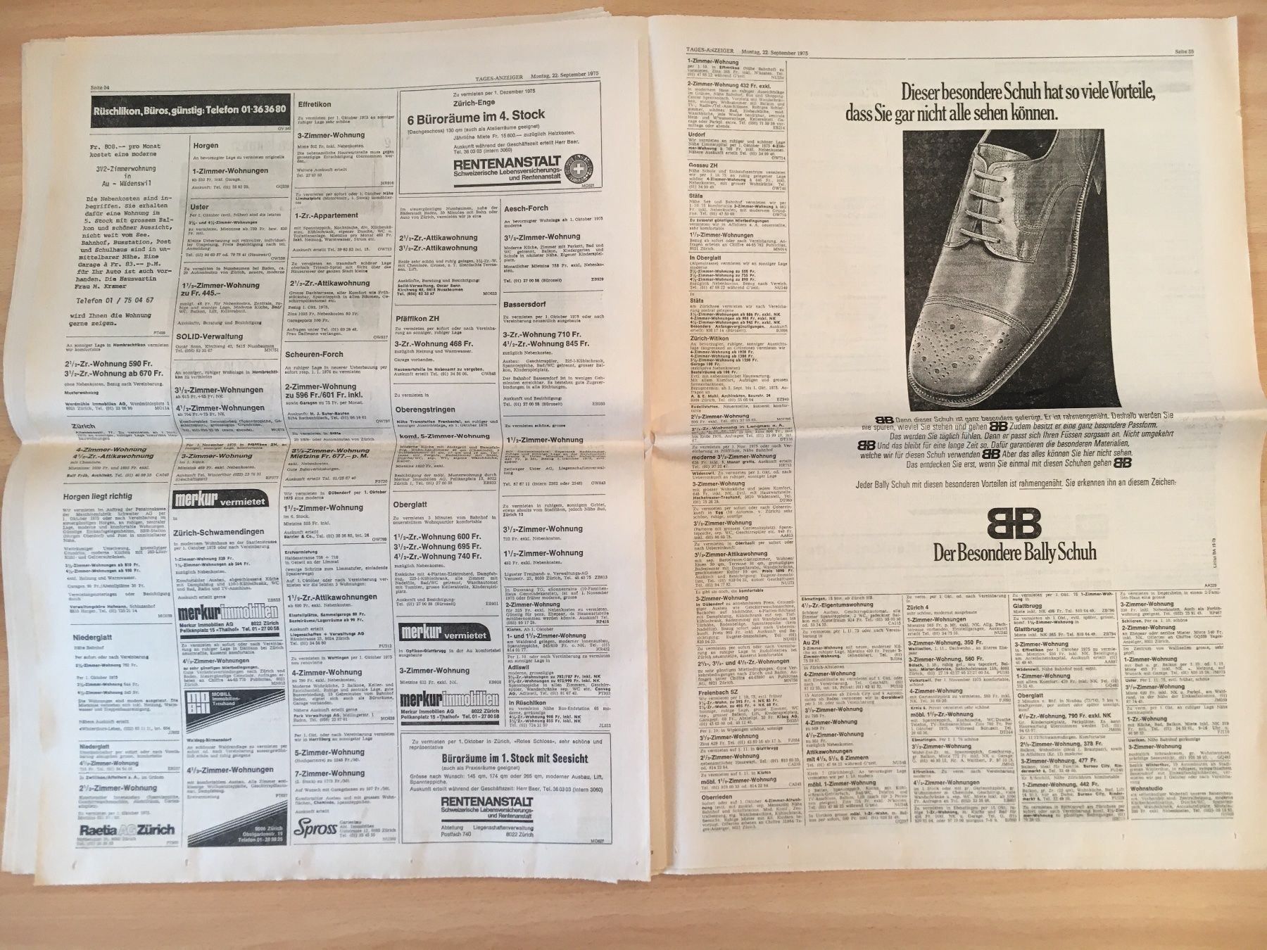 Zeitschriften & Magazine: Tagesanzeiger vom 22. September 1975 – Gebraucht aus Luzern von Jiggy_8898 9