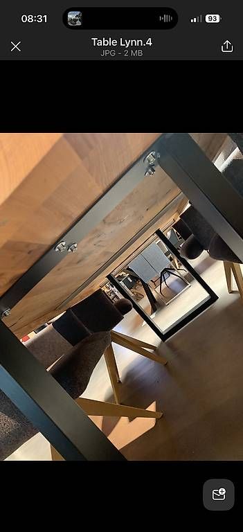 Tische: Table chêne massif grand canyon – Gebraucht aus Martigny von Grndz 3