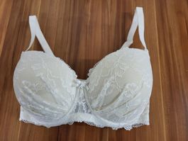Lascana Super Push-up BH, Weiss, Spitze, Grösse 75F, Neu!