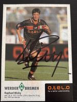 Raphael Wicky signiert Werder Bremen Karte