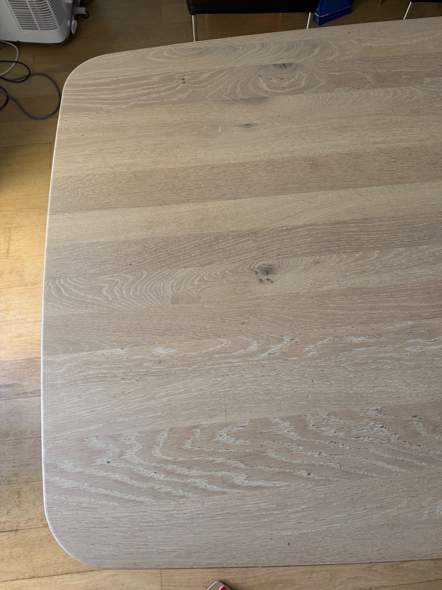 Tische: Table en bois vitrifiée avec pied central 100 x 200 cm – Gebraucht aus Founex von ann_z27t 3