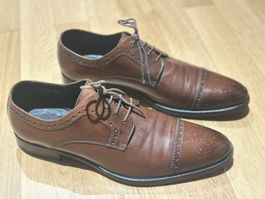 Russell & Bromley Men's Leather Shoes - Size 43.5 - Brown