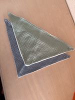 2 Halstücher Musselin (Blau / Grün) Neu