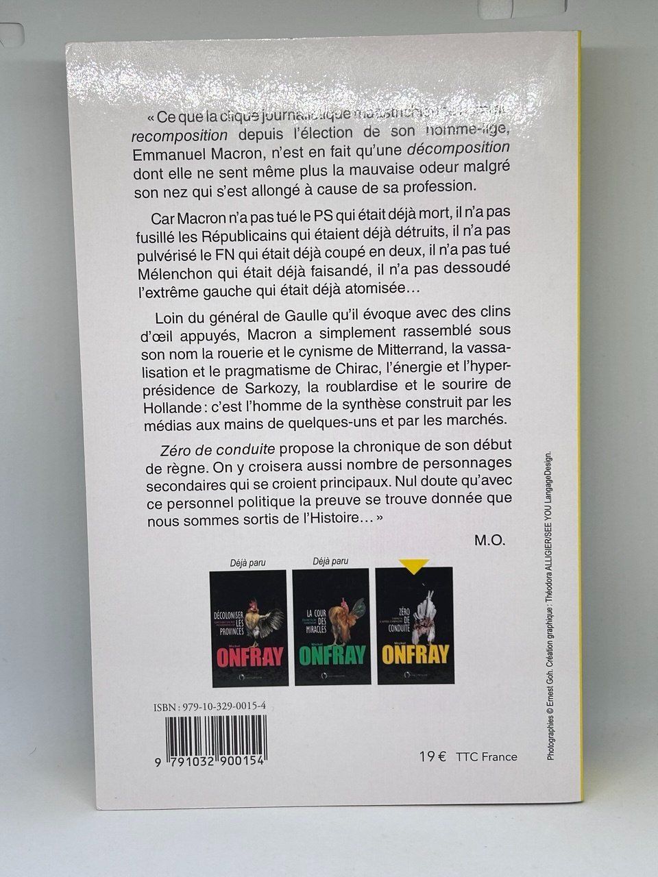 Libri: Libro "Zéro de conduite : Carnets d'après campagne" – Usato da Giubiasco venduto da LorisVale 1