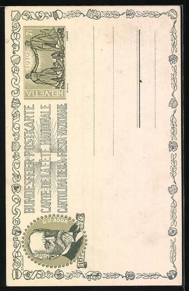 Cartoline postali: AK Dichter Gottfried Keller, 1889 – Usato da Berlin venduto da bartko-reher 1
