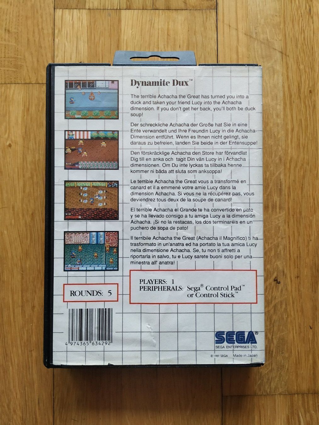 Spiele: Dynamite Dux (PAL) Sega Master System – Gebraucht aus Ostermundigen von rotronic35 2