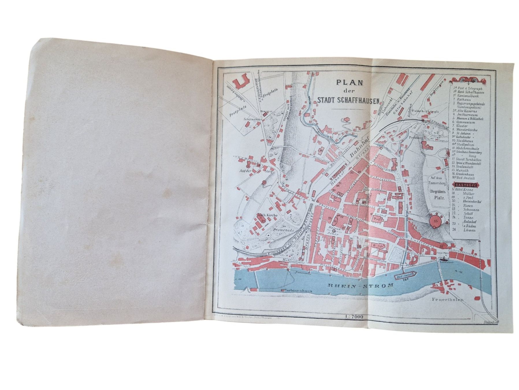 Libri: antiker Reiseführer Schaffhausen 1897 – Usato da Mörschwil venduto da aik_x8mc 1