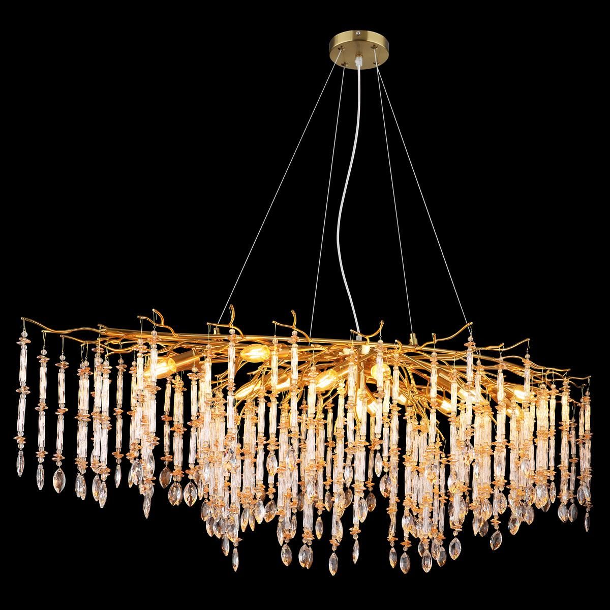 Lampadari & plafoniere: Pendelleuchte, Gold, 150 cm x 60 cm – Nuovo (secondo la descrizione) da Kreuzlingen venduto da Smart-Light 2