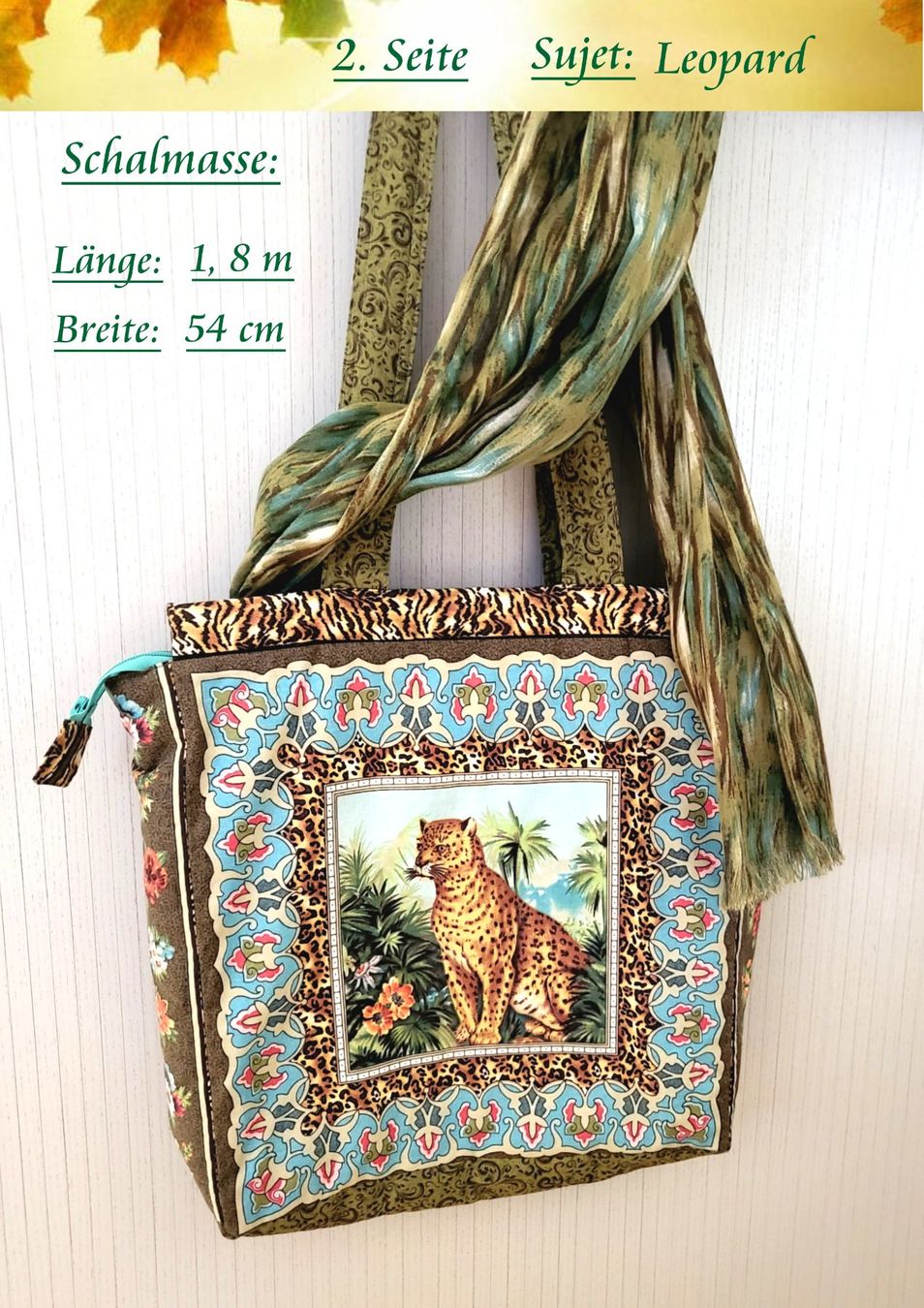 Borse da donna: Stoff Tasche mit passendem Schal – Nuovo (secondo la descrizione) da Linden venduto da Mb2bb 2
