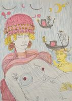 Tono (Antonio) Zancanaro  "Venezia"  Farblithographie